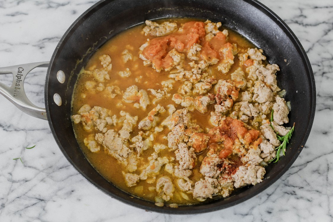 image of cooking ground meat.