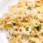 Lemon ricotta pasta suace.