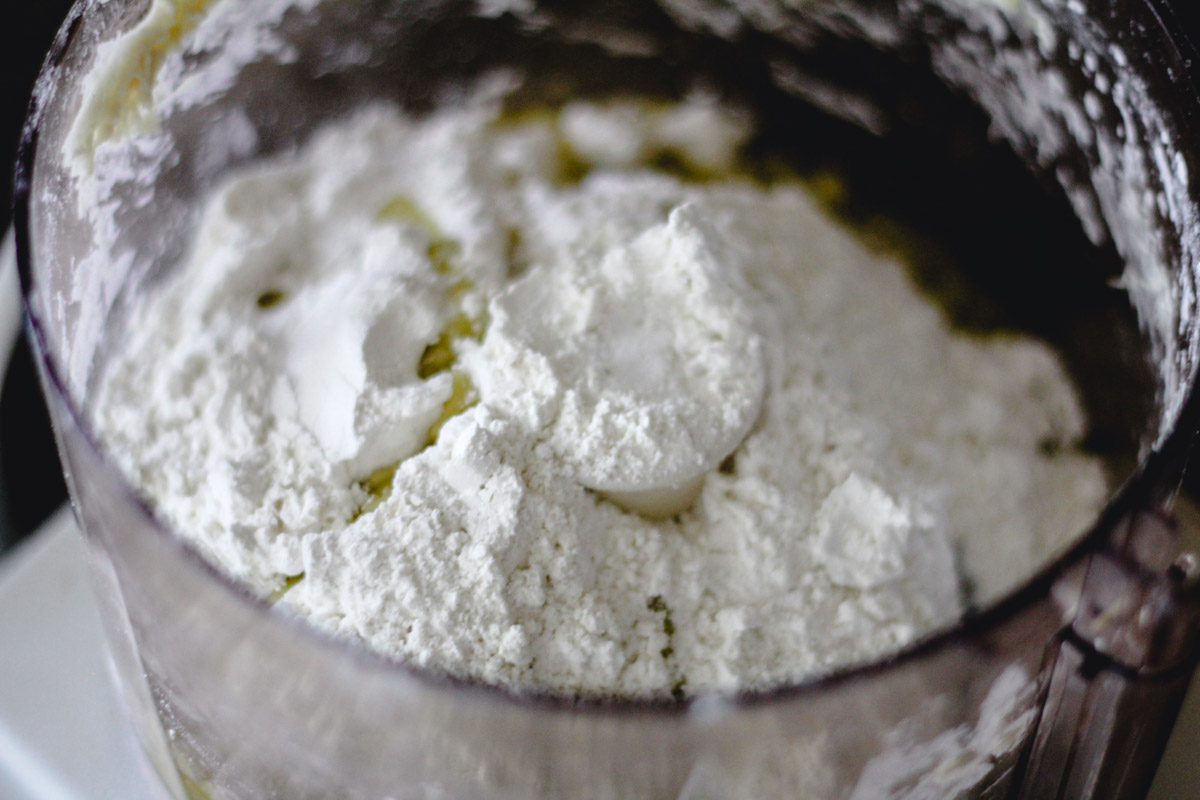 image of making pasta in a food processor