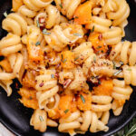 Pasta with butternut squash.