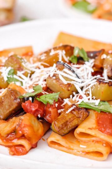 Pasta alla norma recipe.