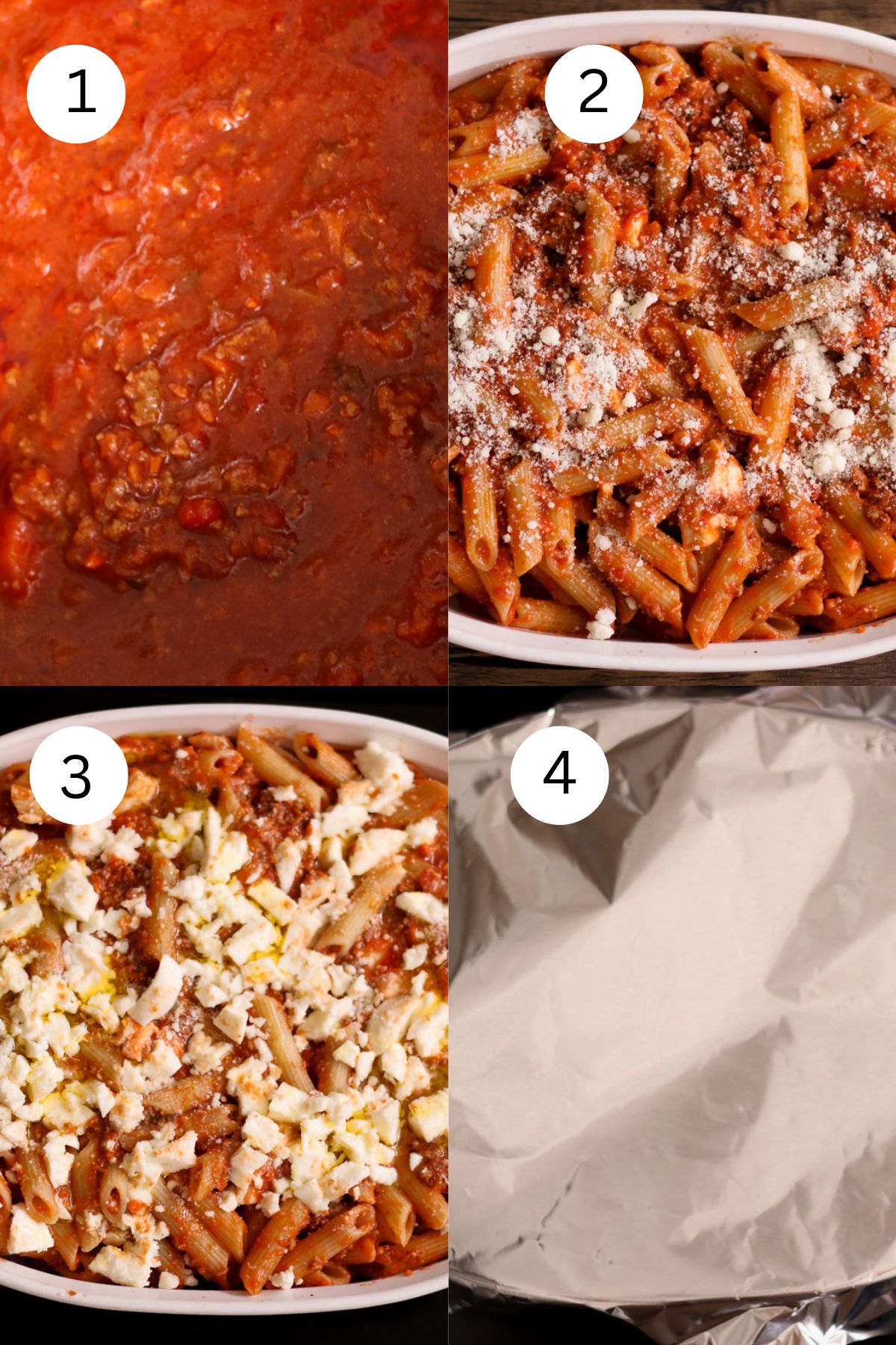 Pasta al forno step by step.