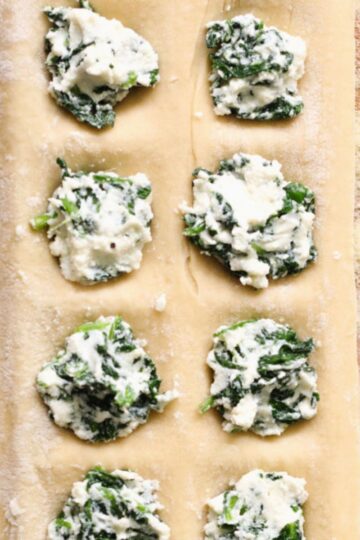 Ravioli filling recipe.