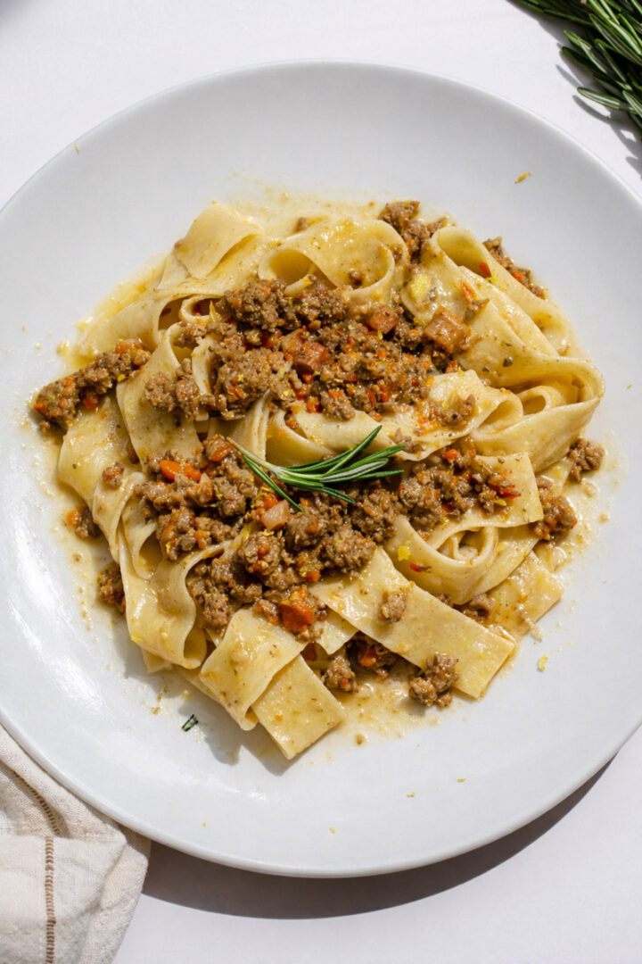 Italian Ragu Varieties The BEST Ragù Bianco (Authentic Italian White Bolognese Sauce)