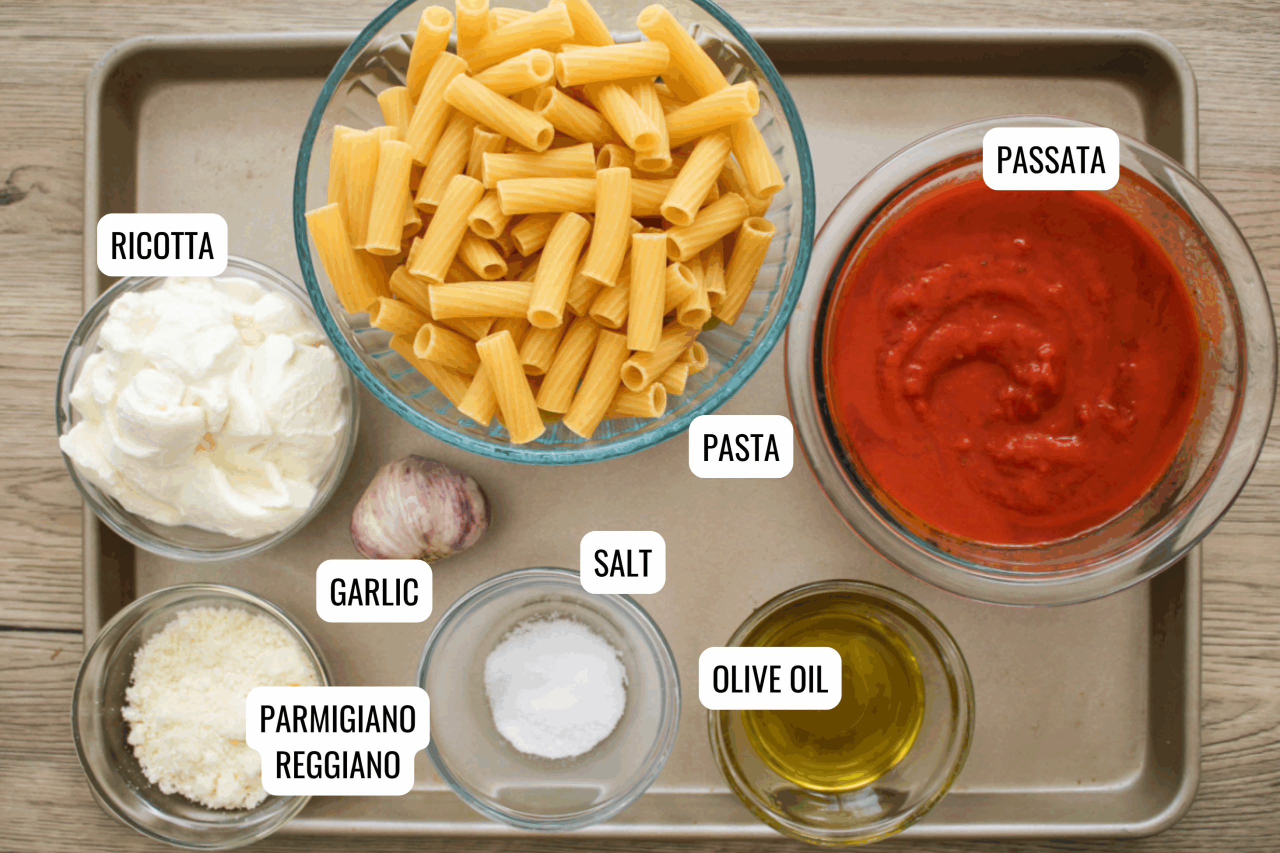 Tomato and Ricotta pasta recipe step-by-step.