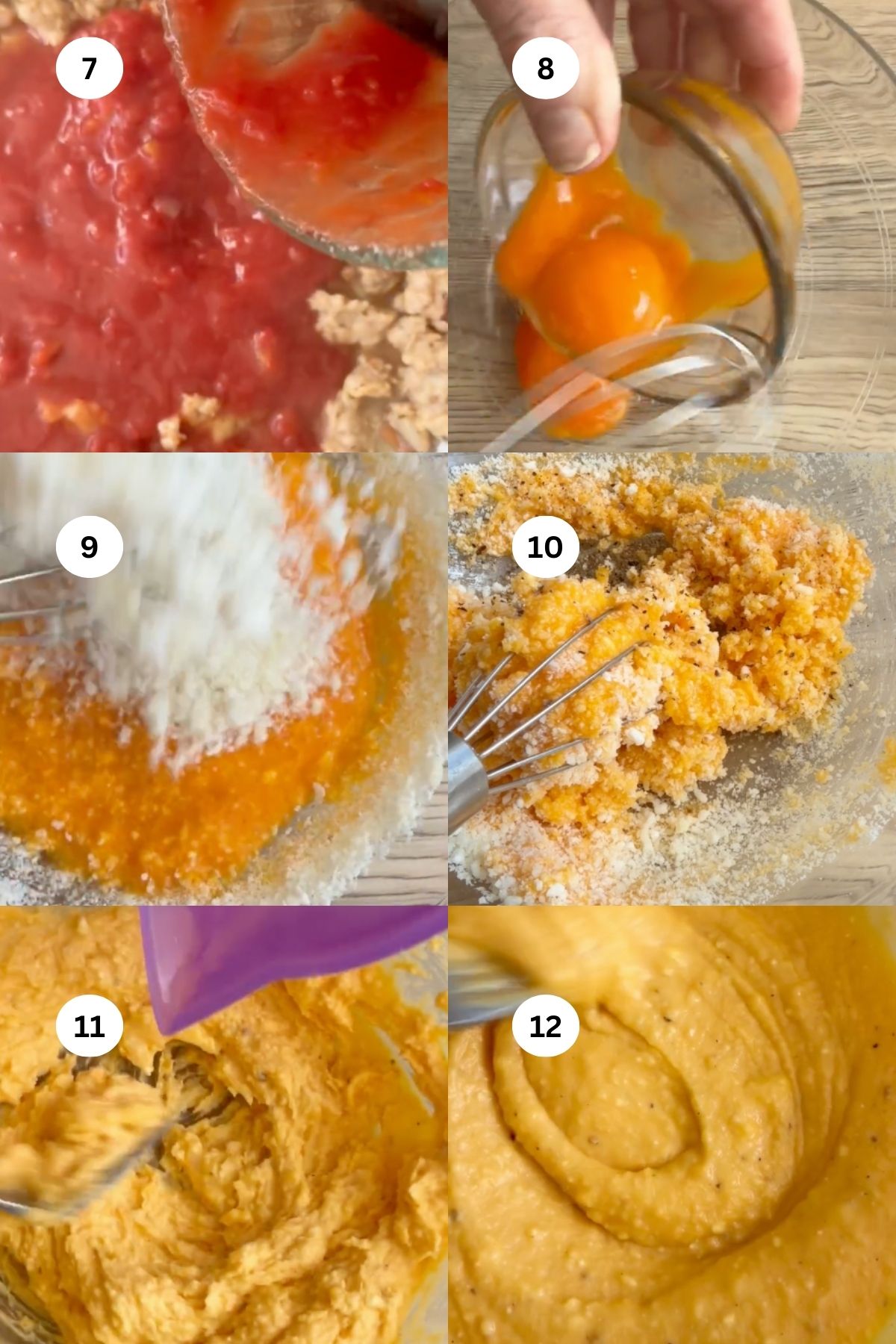 Pasta zozzona step by step.